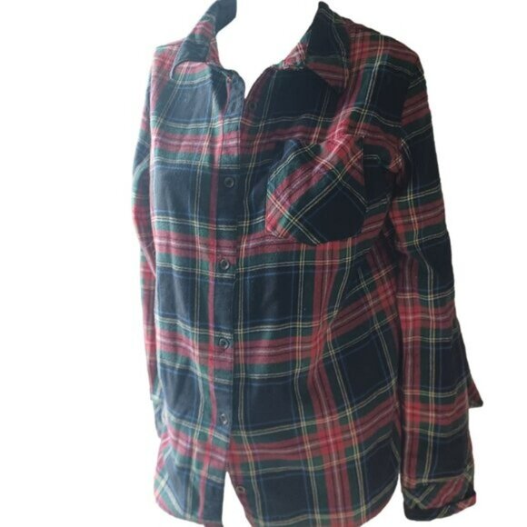 Lee Riders L Cotton western shirt plaid L - Picture 1 of 3